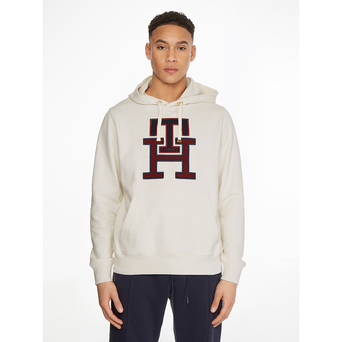 Tommy hilfiger men's plains drawstring hoodie store
