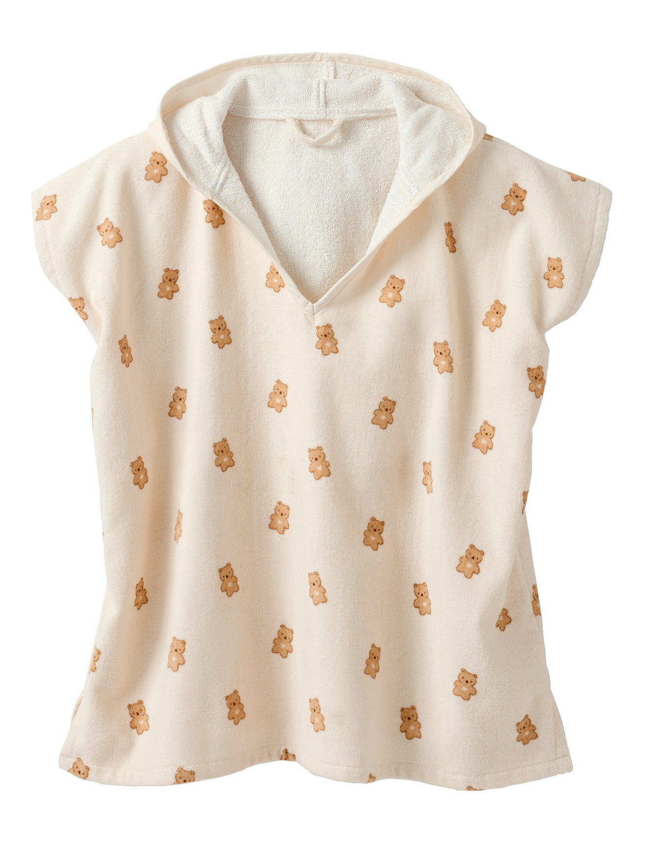 Poncho de bain PETIT OURS, avec coton recyclé, VERTBAUDET