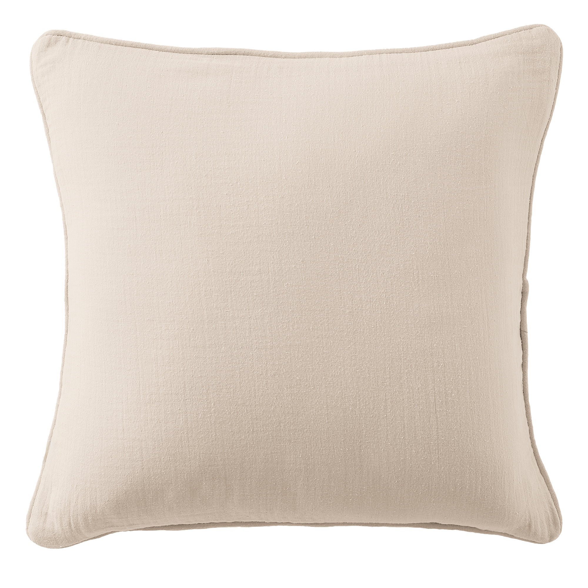 Coussin carré déhoussable 45x45 cm Gaze de Coton Terra Naturel, EDEN