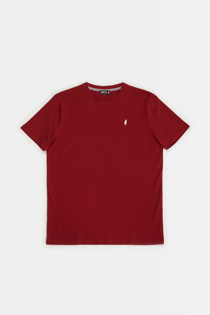 T-shirt col rond uni épais, MCS