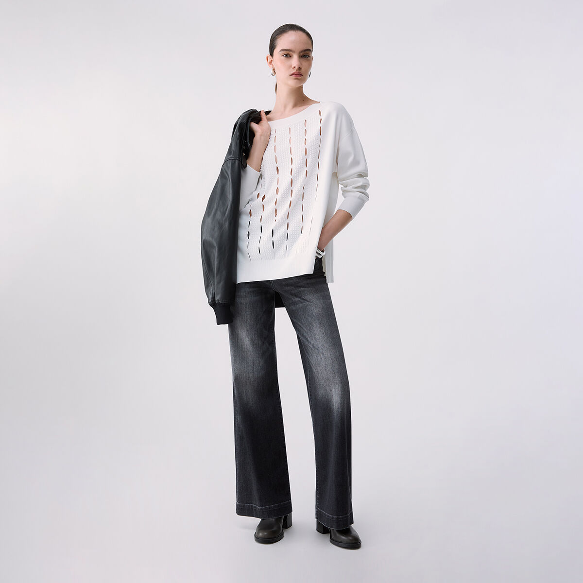 Maille avec découpes brodés, LIU JO
