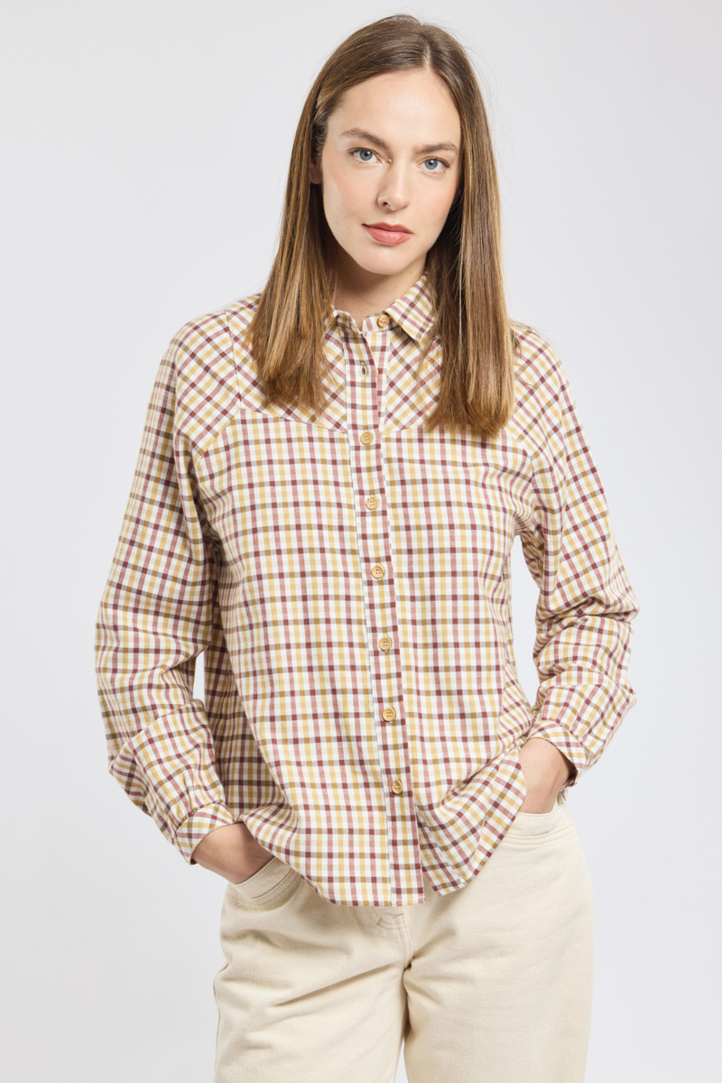 Chemise à carreaux en coton, ARMOR-LUX
