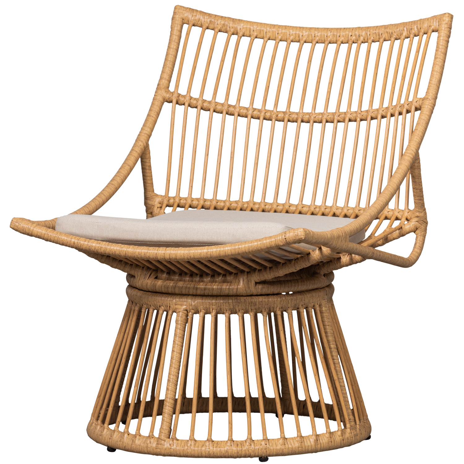 Fauteuil en wicker ALATNA, WOOOD