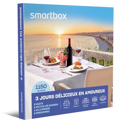 3 jours délicieux en amoureux - SMARTBOX - Coffret Cadeau Séjour SMARTBOX