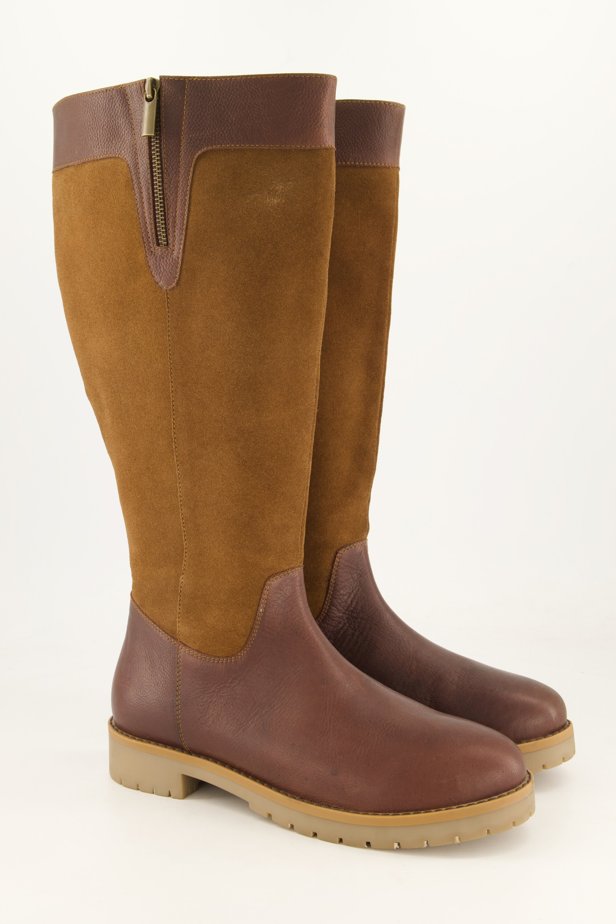 Bottes en cuir , pied large, ULLA POPKEN