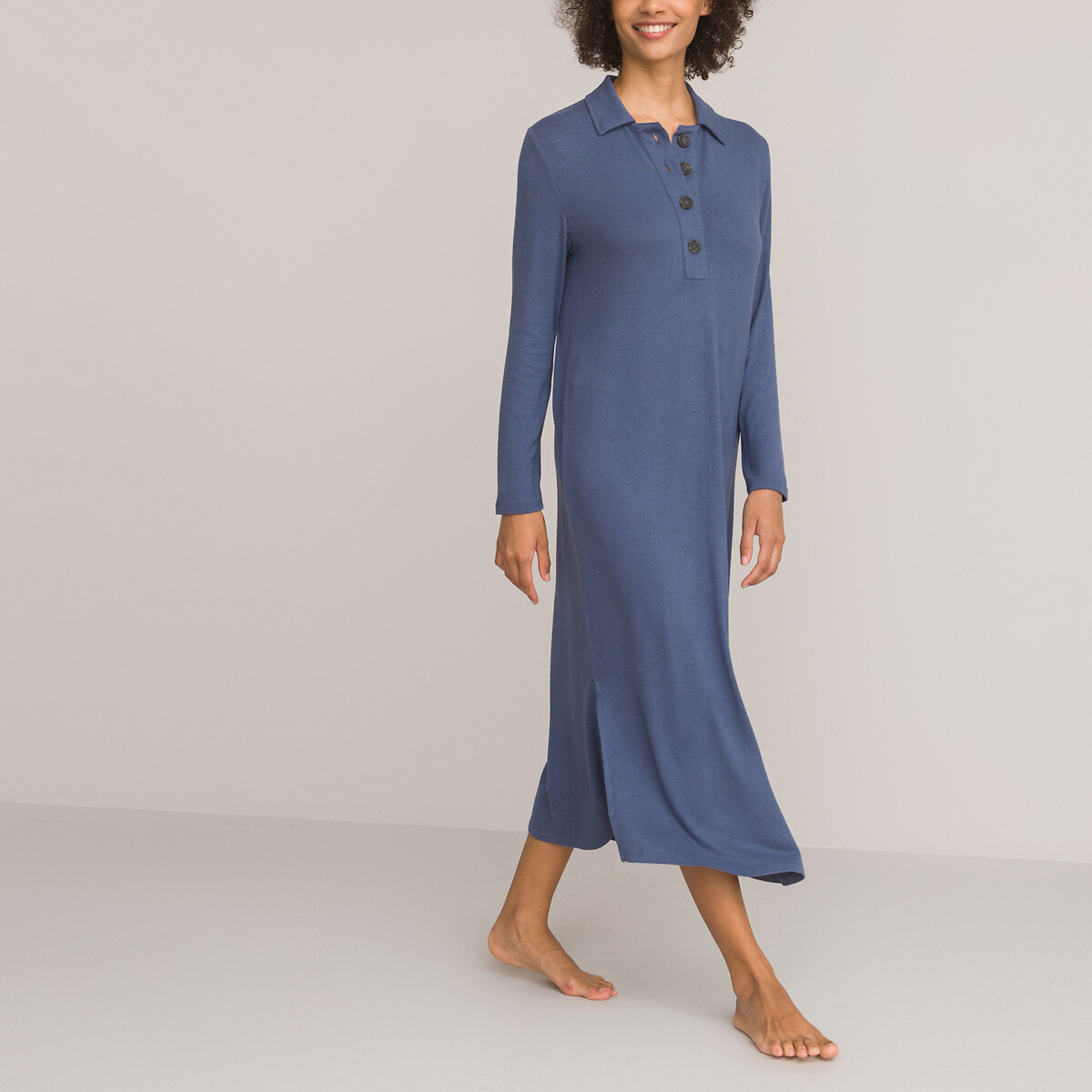 Pyjama en maille La Redoute Femme Vêtements Sous-vêtements vêtements de nuit Chemises de nuit & Nuisettes 