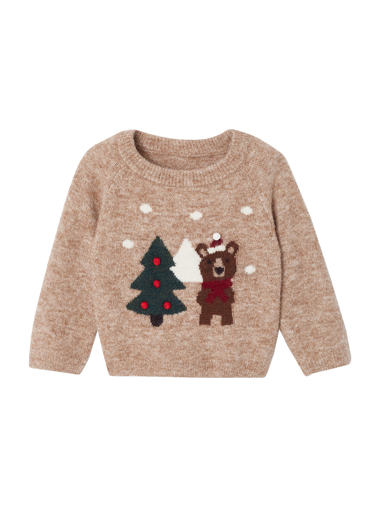 Pull Noël manches longues, VERTBAUDET