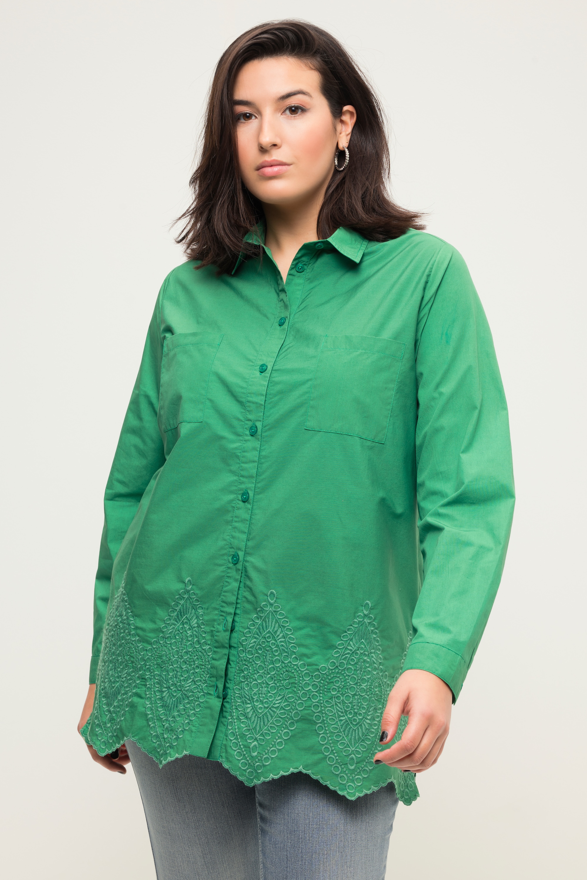 Chemisier oversized avec broderie sur la, STUDIO UNTOLD