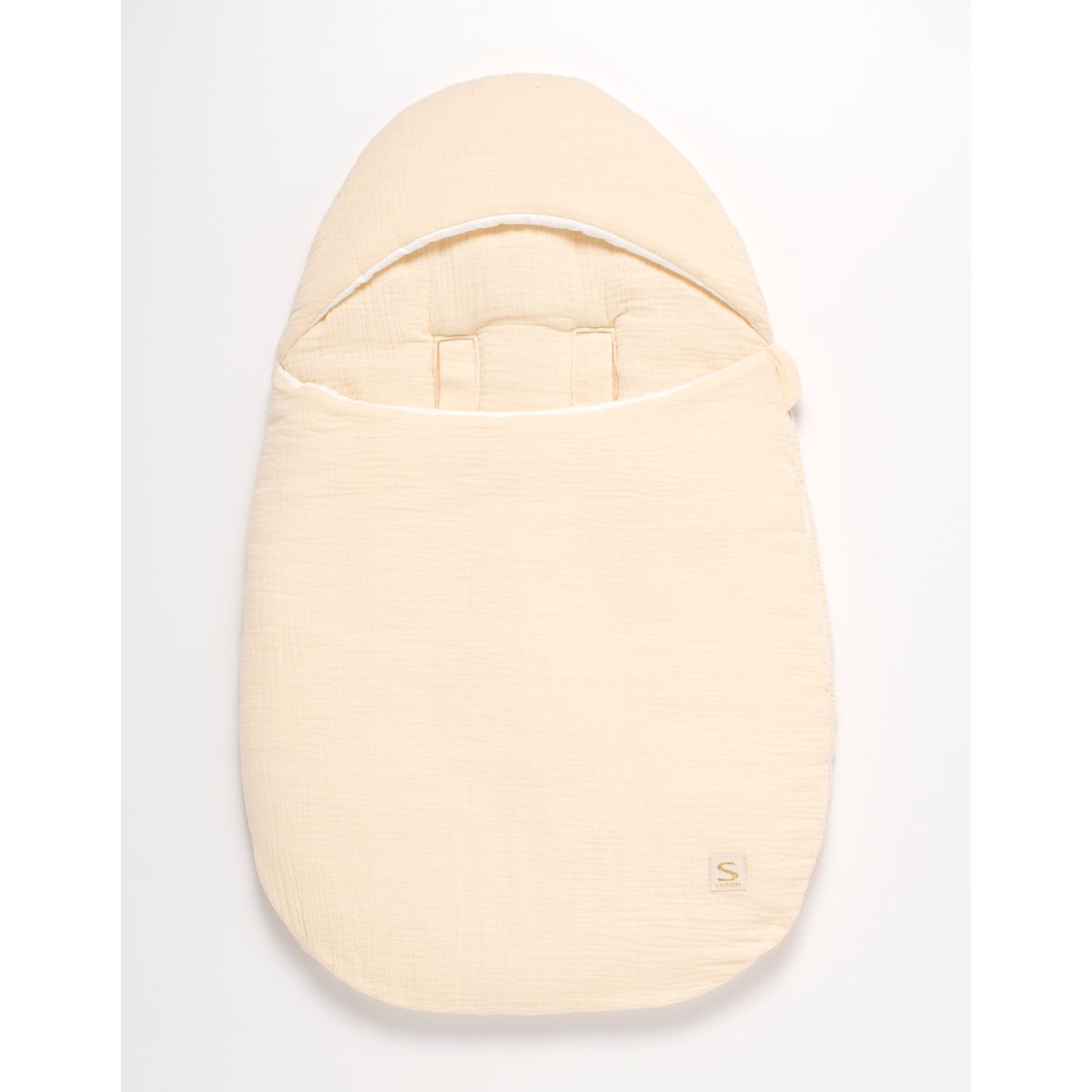 Nid d'ange nomade 0-3 mois uni vanilla beige Sauthon Baby Deco | La Redoute