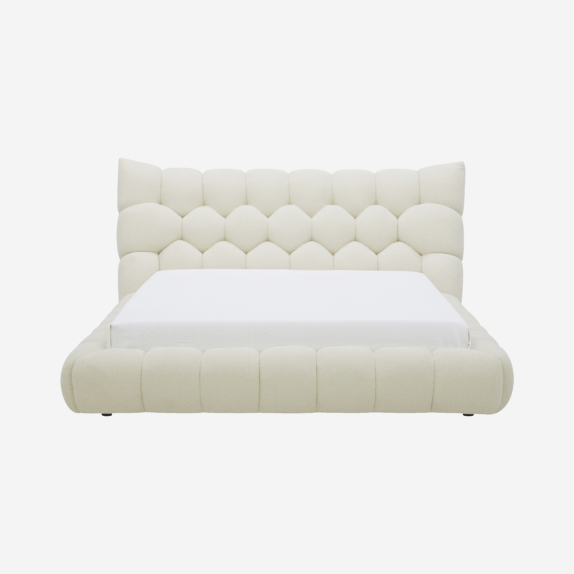 Lit en tissu matelassé CEFALU, HABITAT