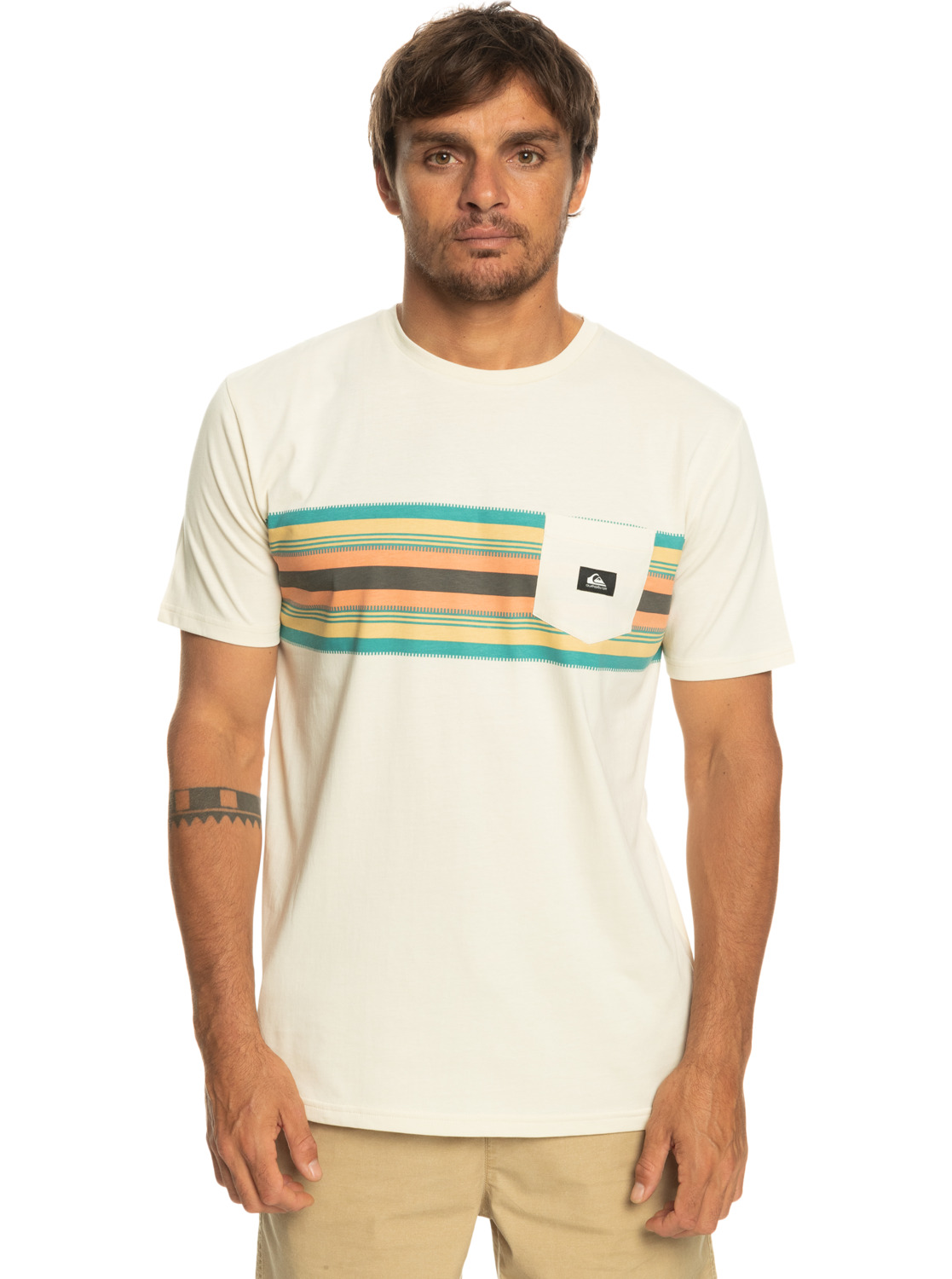 T-shirt avec poche SURFADELICA STRIPE, QUIKSILVER