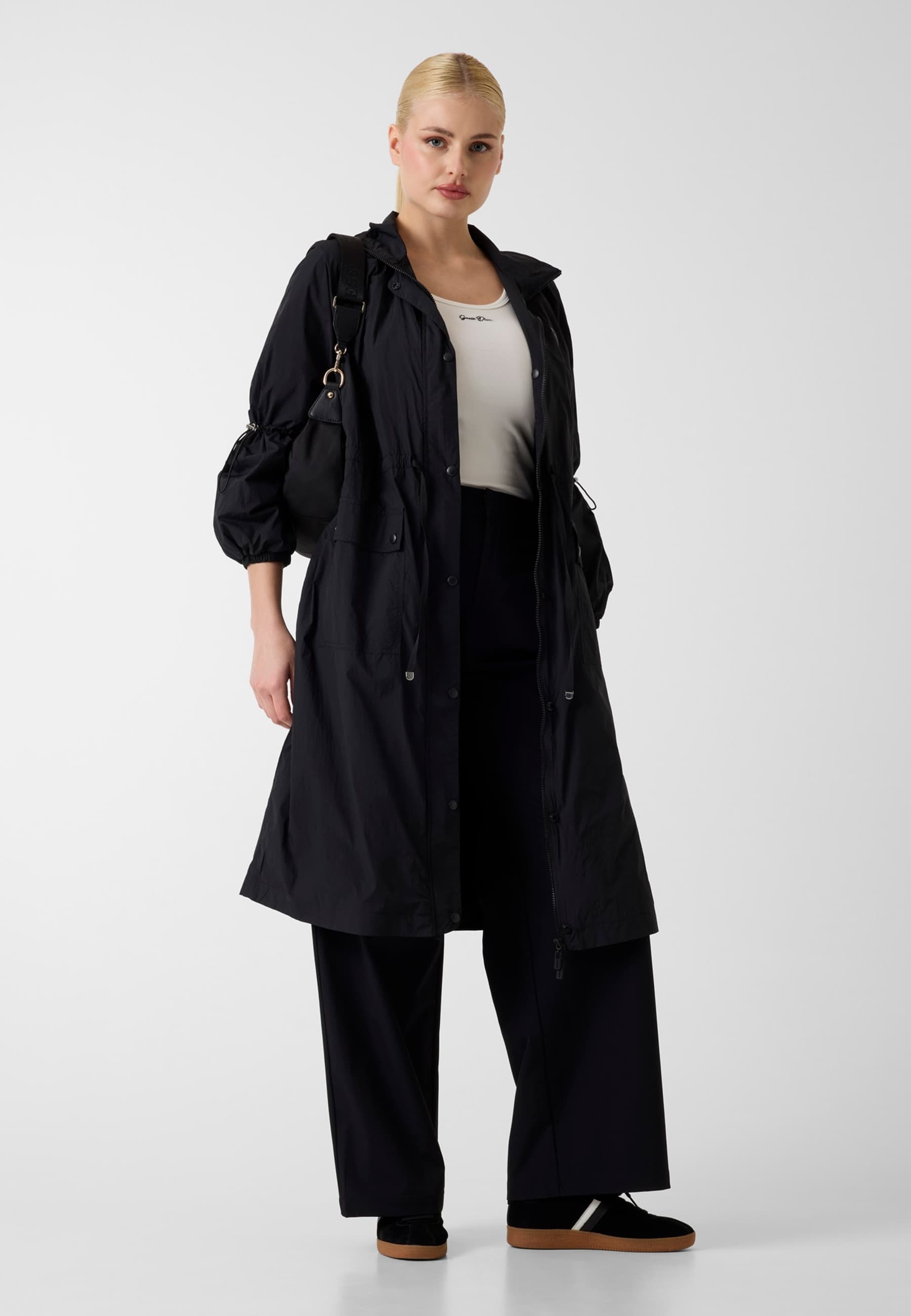 Trench Maxi En Nylon, GUESS