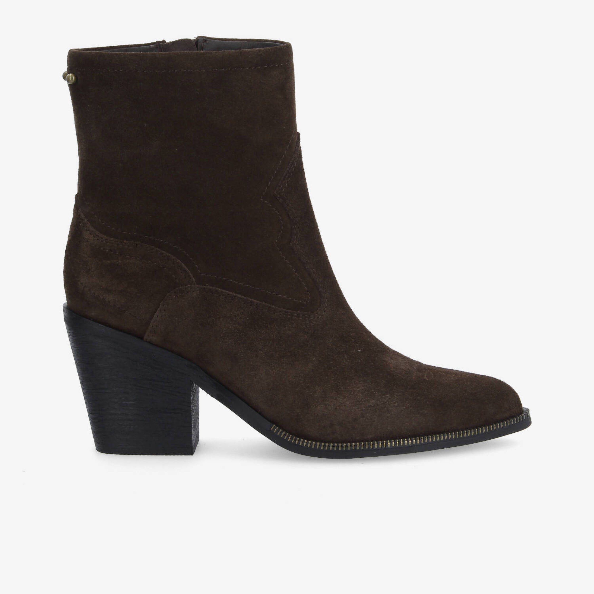 Leonie Zip Boots - Marron Foncé, SCHMOOVE