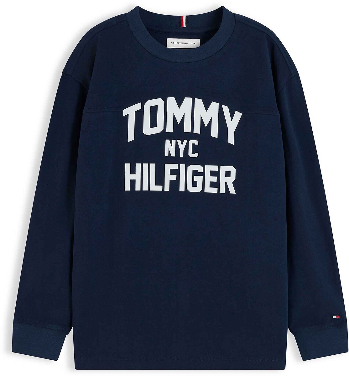 T-shirt manches longues, col rond, TOMMY HILFIGER