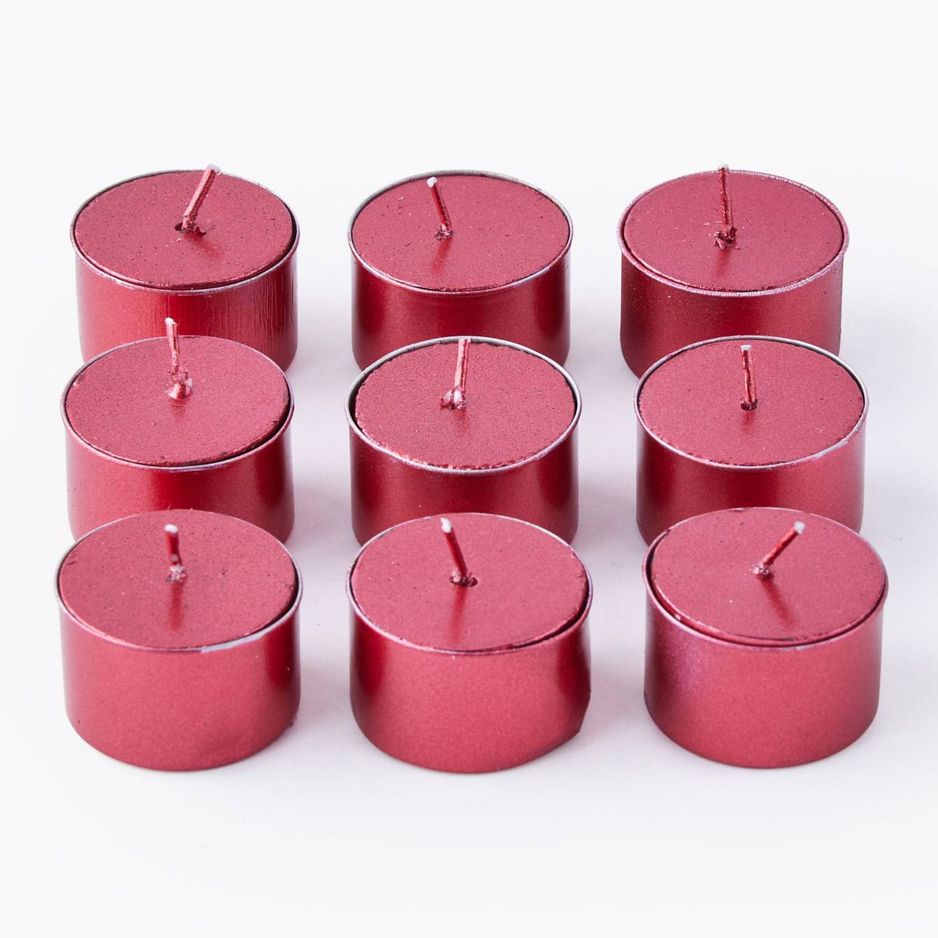 Set tlight haut, 12x12x3 cm, en cire, MONOPRIX