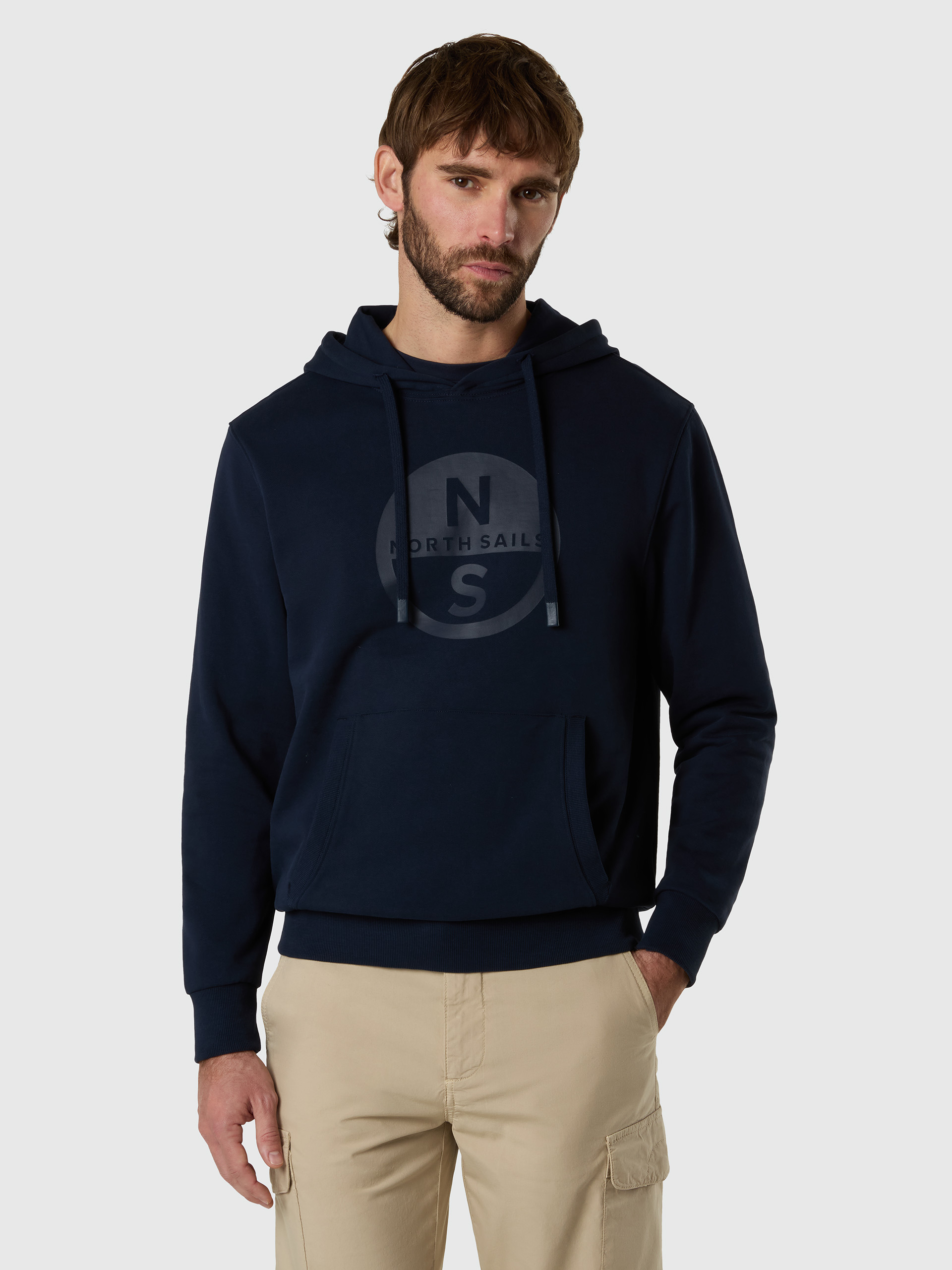 Sweat à capuche avec imprimé de logo maxi, NORTH SAILS