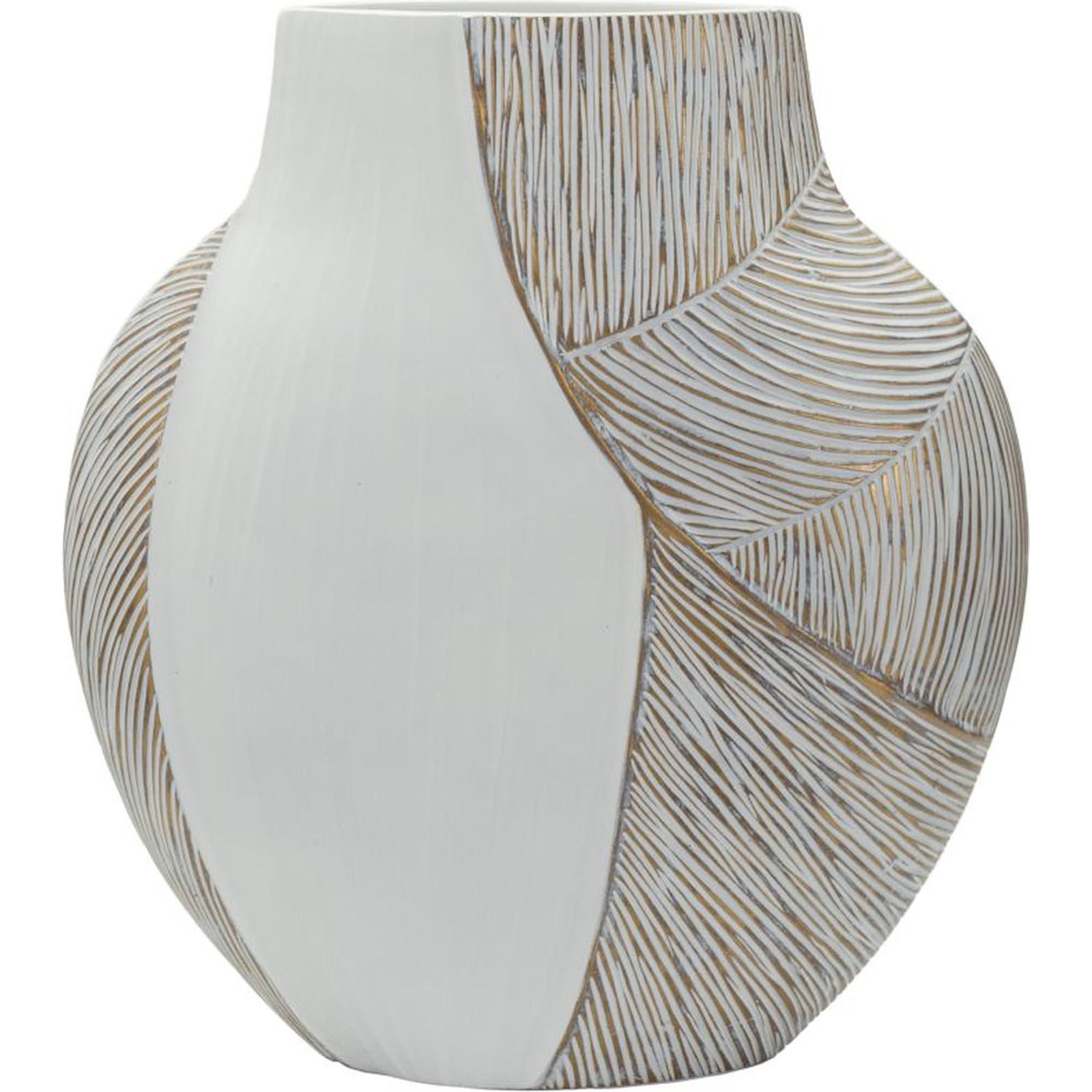 Vase en résine sculpté effet vague MODERN, RECOLLECTION