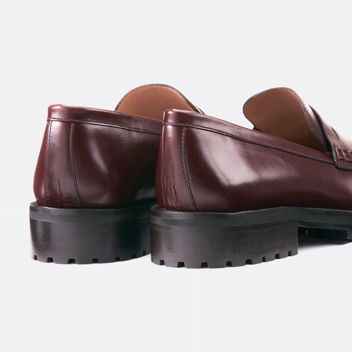 La Redoute Collections Mocasines de piel lisa, Signature ARLETTE — foto 3
