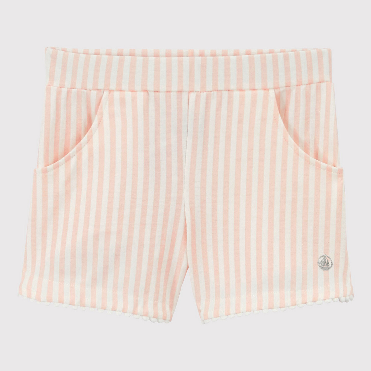 pink striped shorts