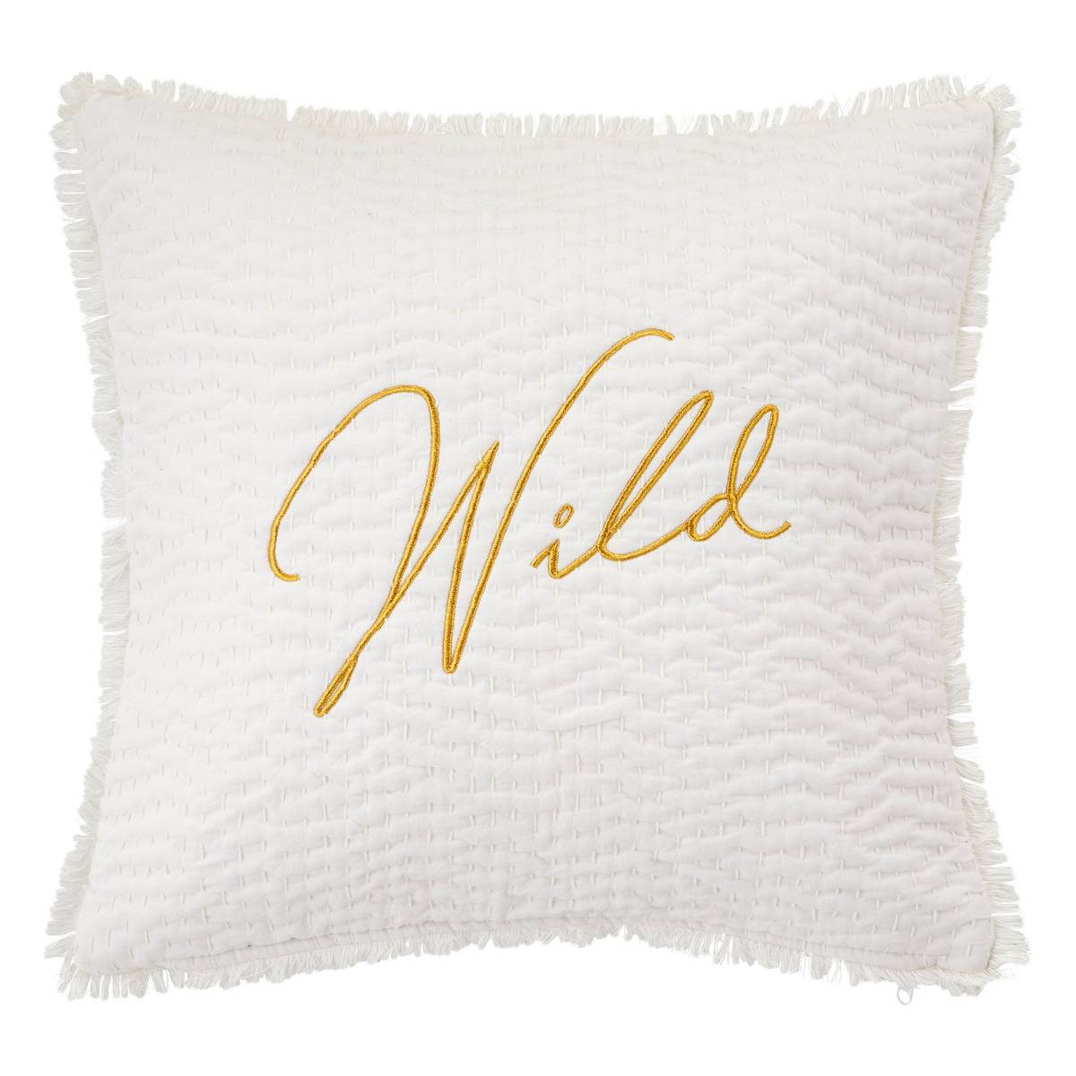 Coussin brodé Wild Romance, ATMOSPHERA