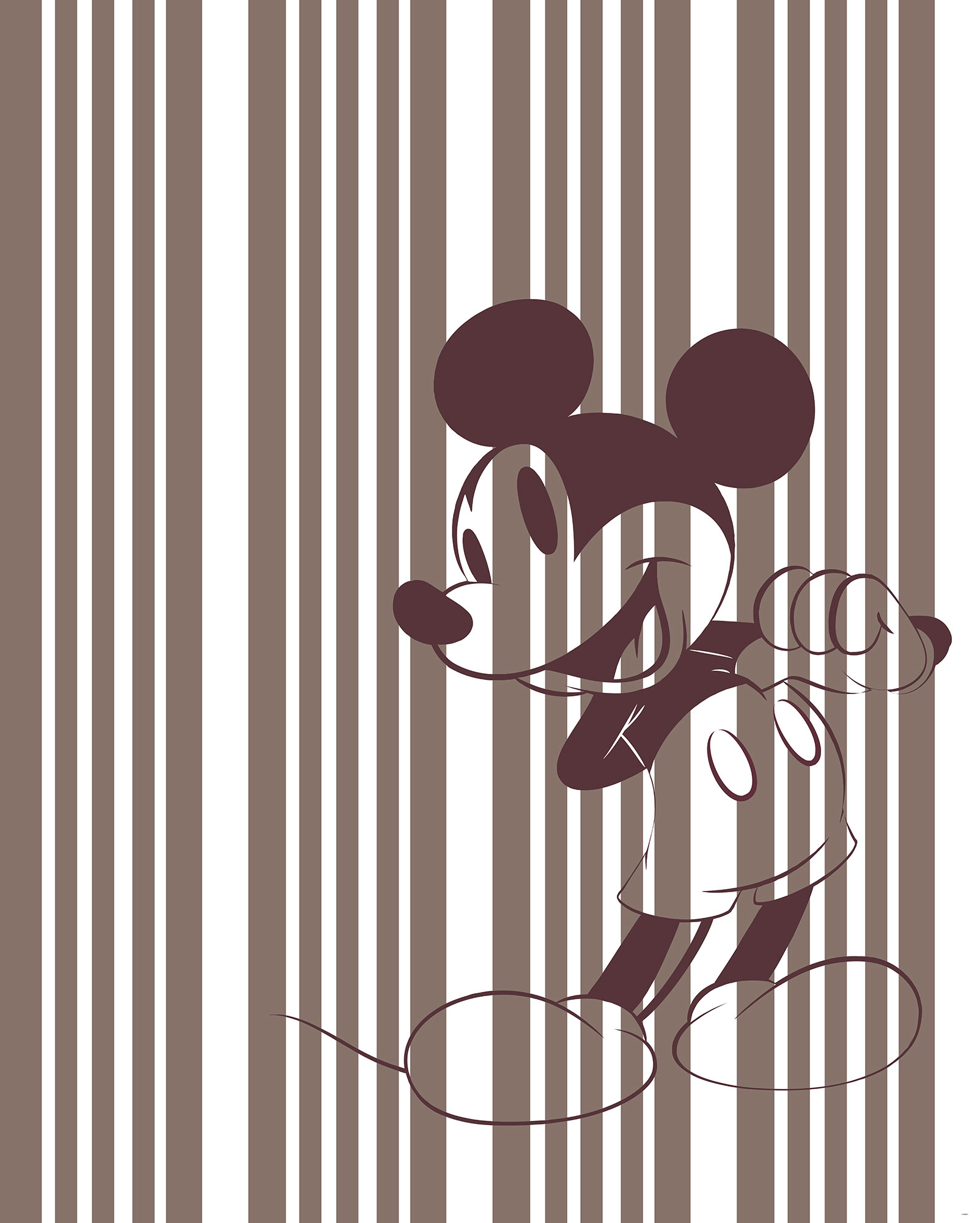 Papier peint Komar - Mickey Tone-on-Tone - 200 x 250 cm, HEXOA