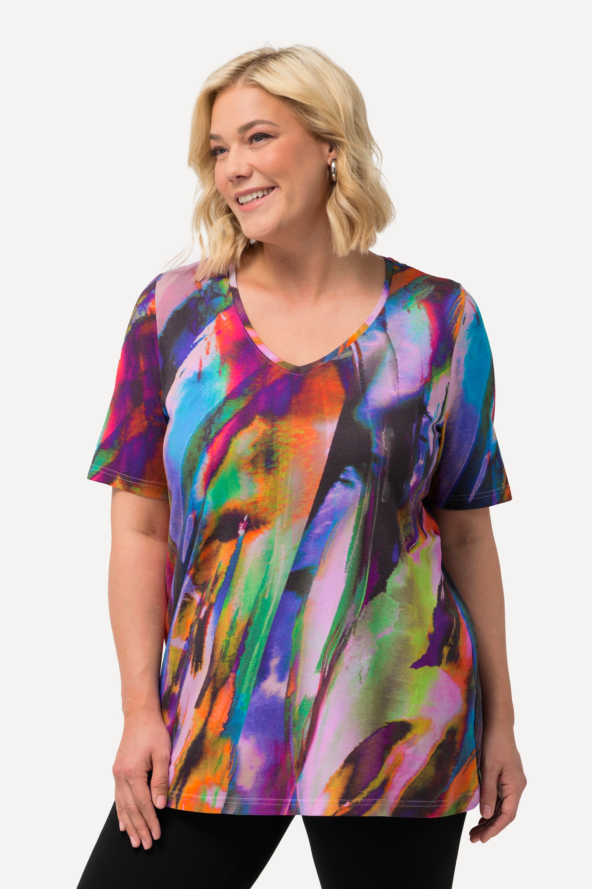 T-shirt long, dégradé de couleurs, ULLA POPKEN