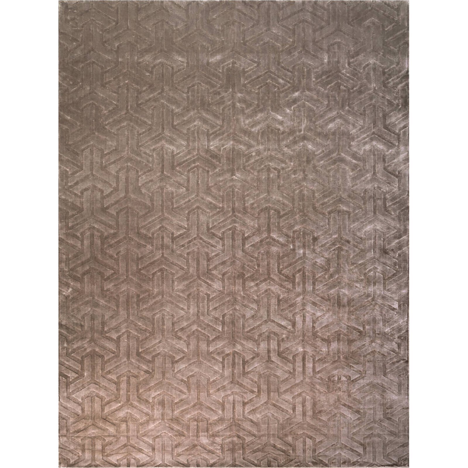 Tapis à motif géométrique en coton, Relief, RECOLLECTION