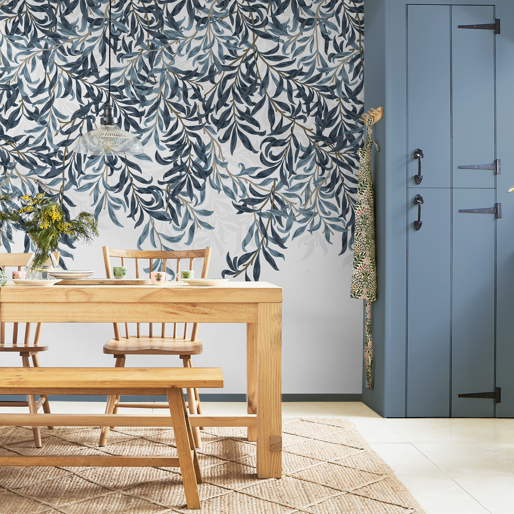 Papier peint panoramique Feuillage de saule au petit matin, WILLIAM MORRIS AT HOME