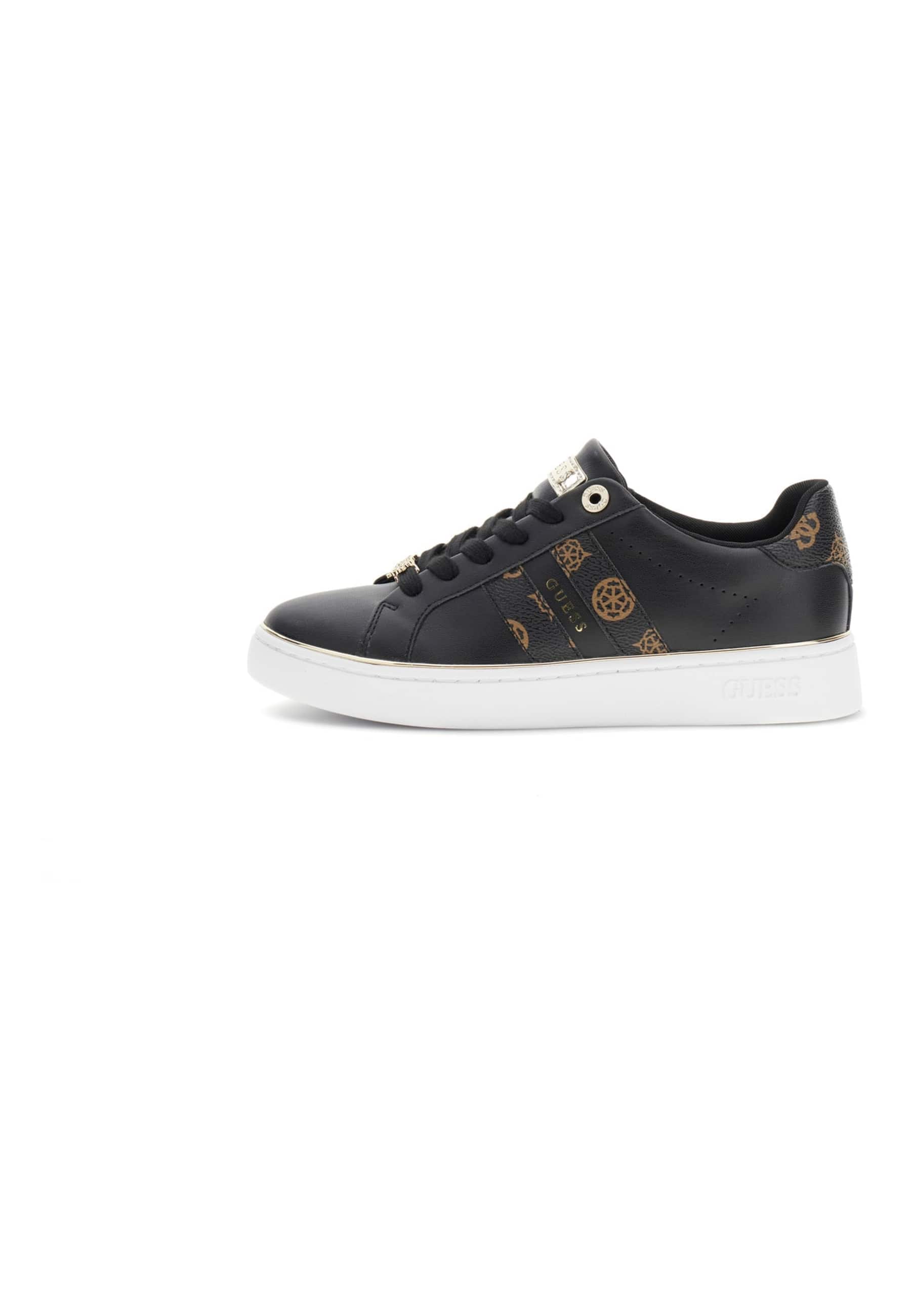 Baskets En Cuir Barlie Fux, GUESS