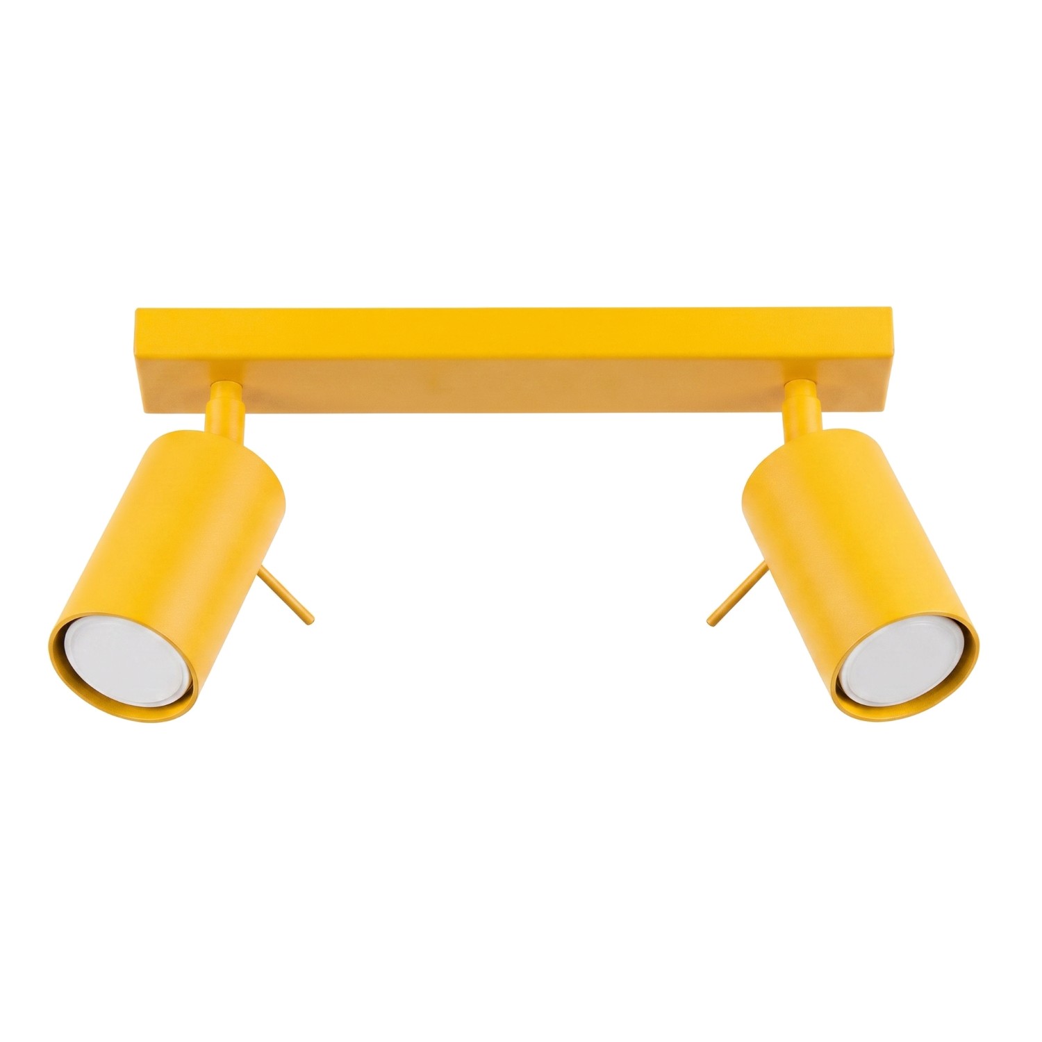 Plafonnier Acier Jaune GU10 2 RING, EDEN