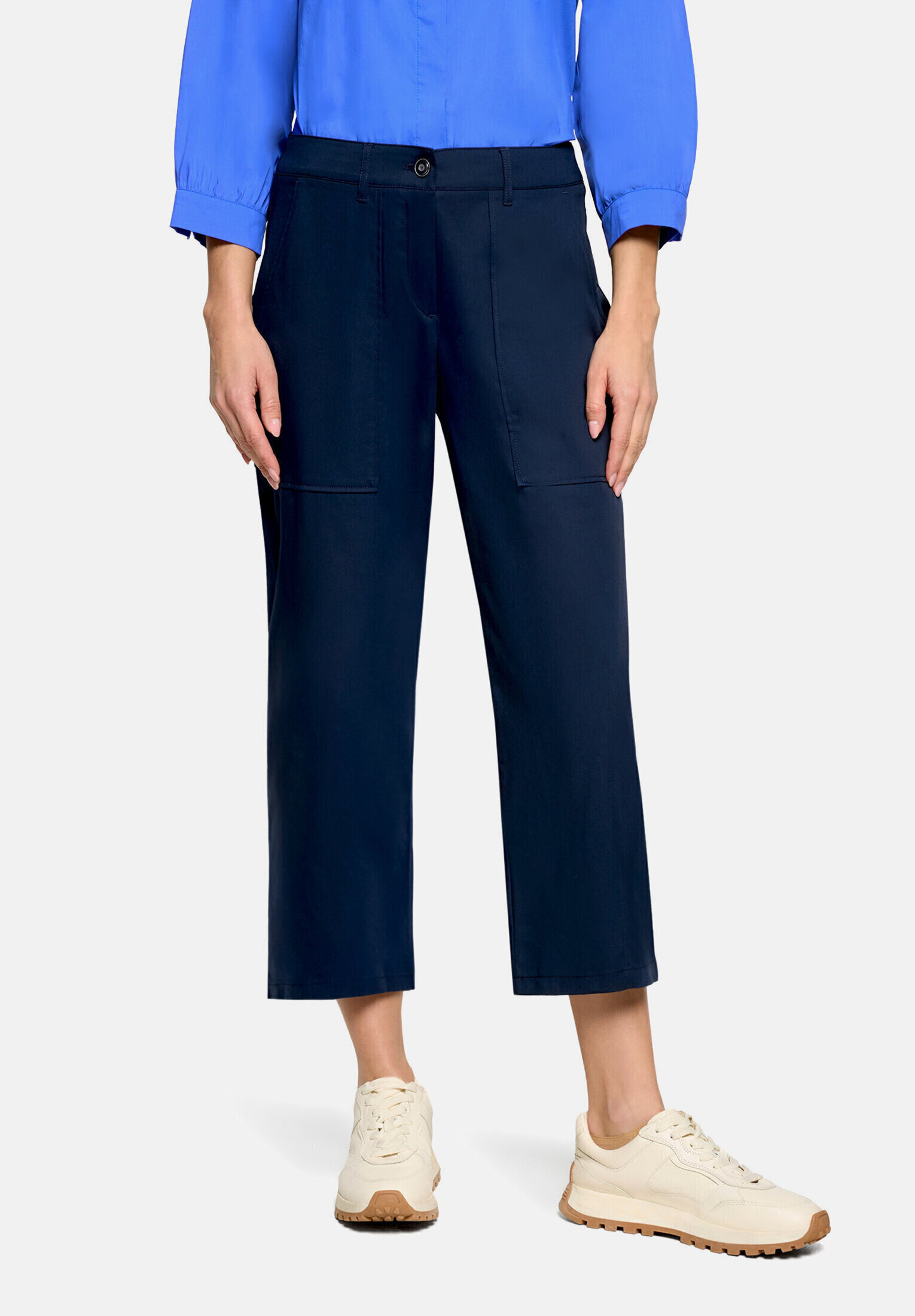 Pantalon en toile unicolore, BETTY BARCLAY