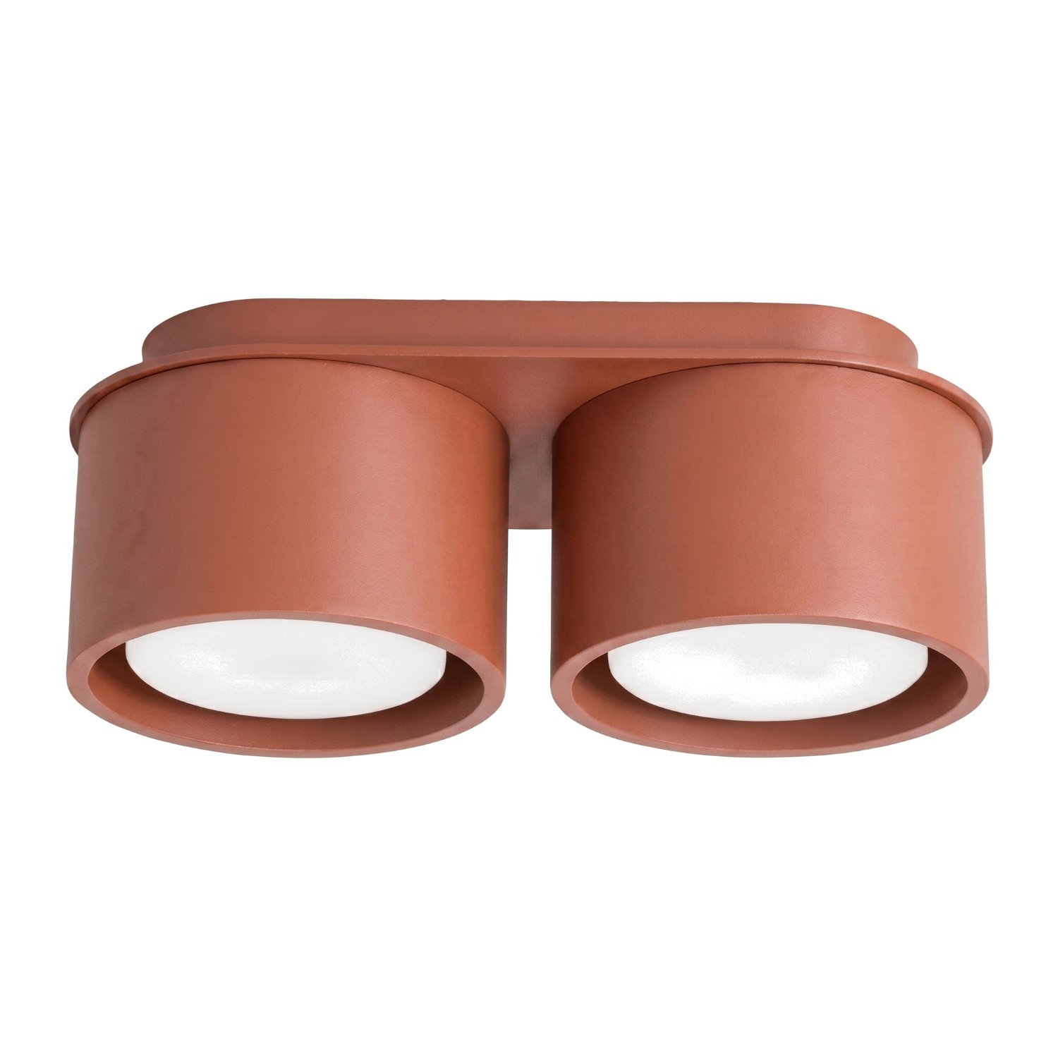 Plafonnier Aluminium Ocre Rouge Gx53 2 MODO, EDEN