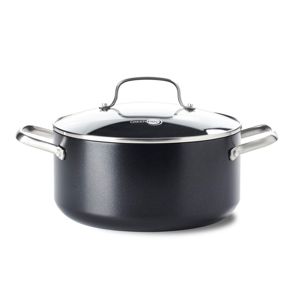 Faitout 20 cm aluminium forgé revêtement céramique avec couvercle - Copenhagen, GREENPAN