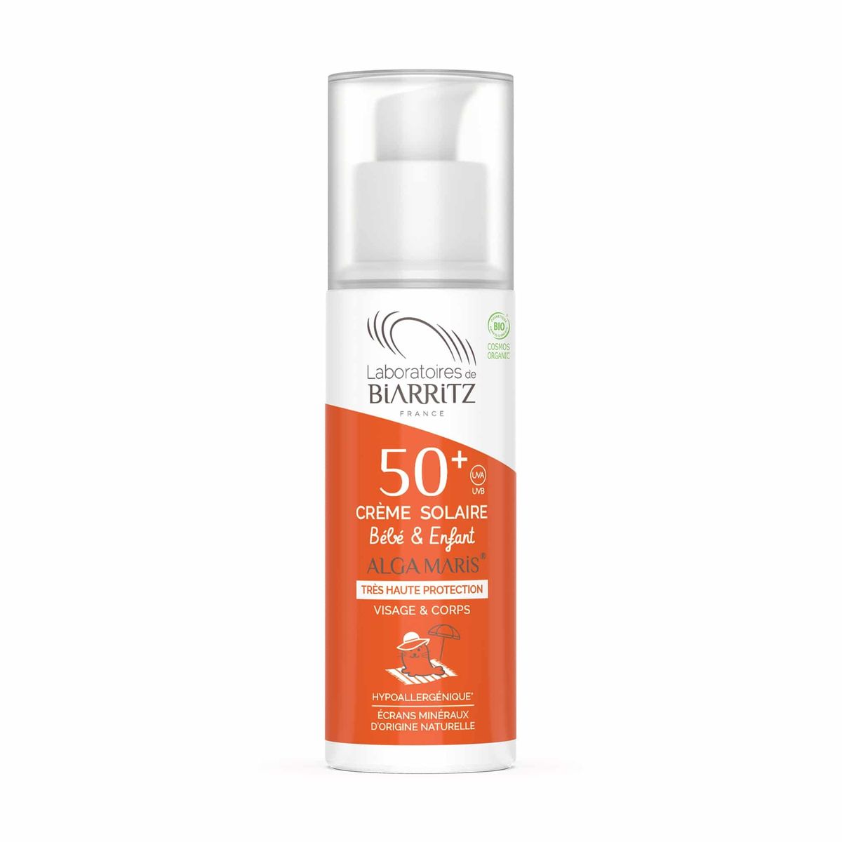 Crème solaire enfant spf50+ certifiée bio - 50 ml