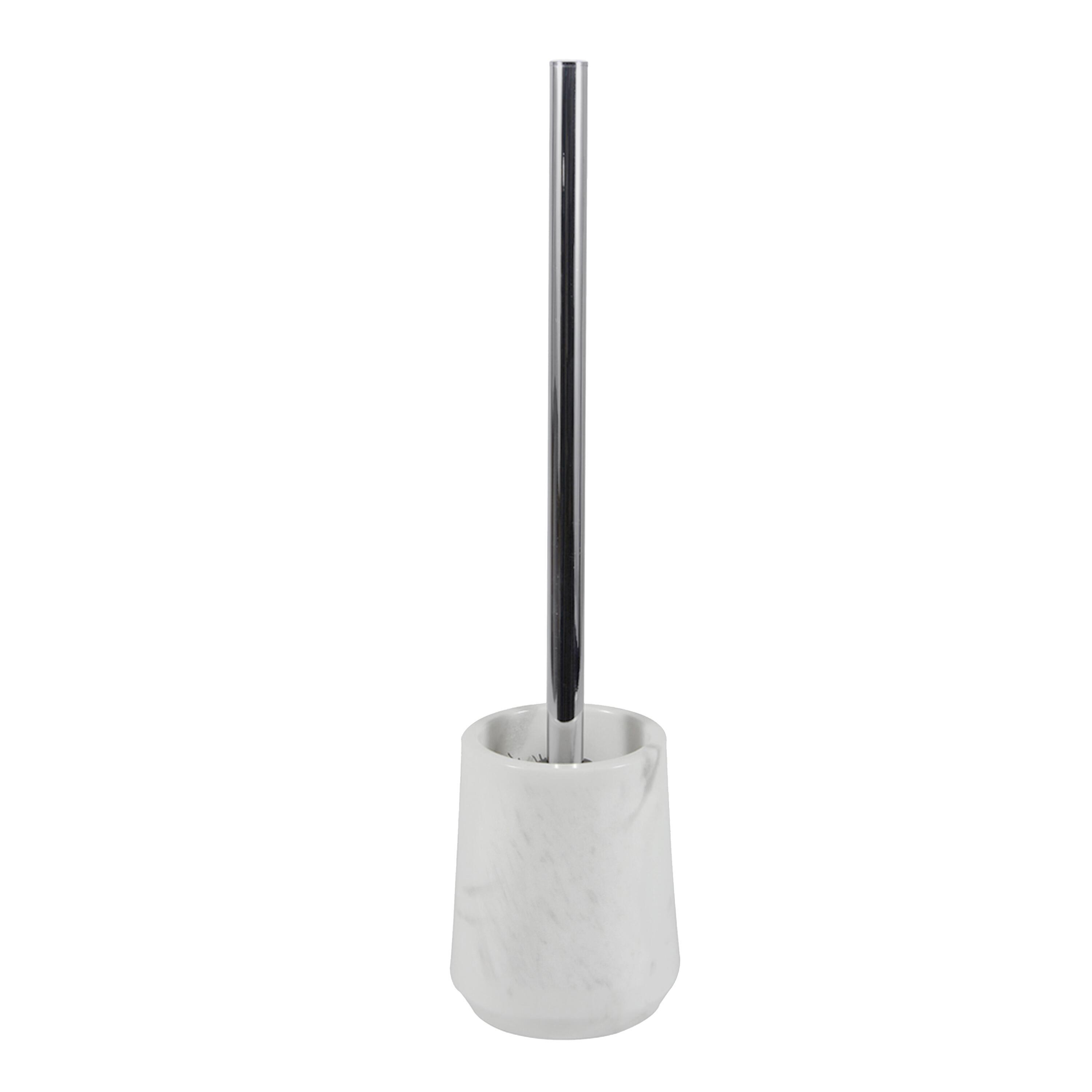 Pot en marbre avec brosse WC, MARBLE, SENSEA