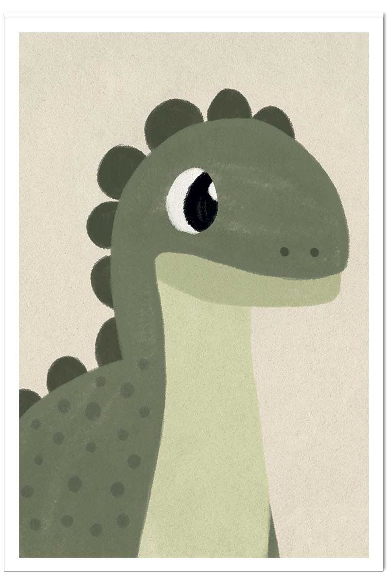 Affiche enfant coco dinosaure, HEXOA