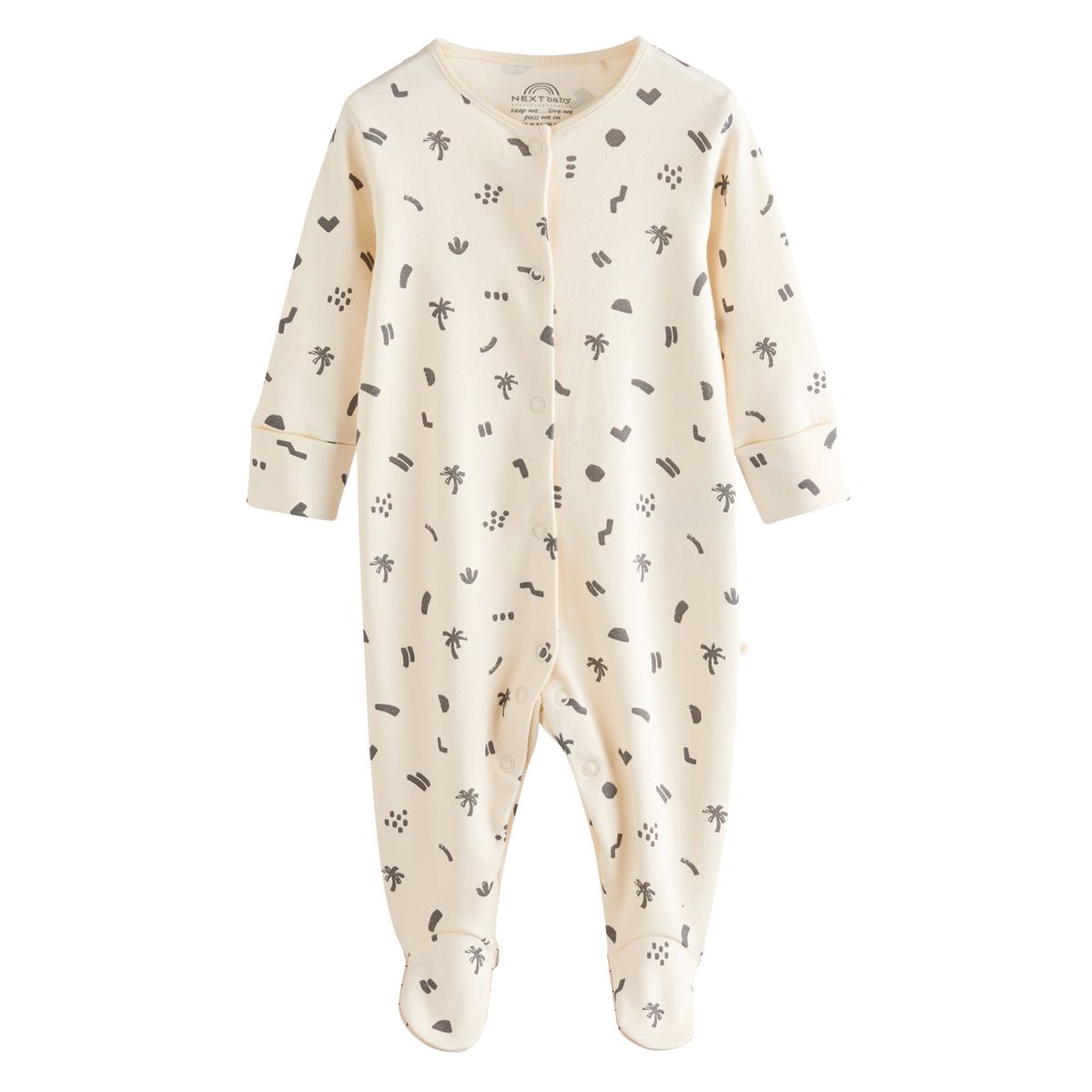 Lot De 5 Dors-bien Bébé 100% Coton Avec Pieds - Taille 3 Mois, Motifs Pastel, Fermeture Pressions
