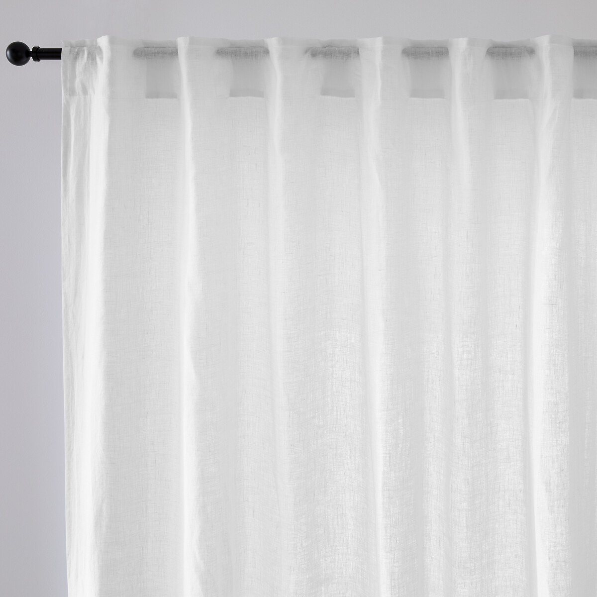 Rideau lin lavé grande largeur patte cachée Onega, LA REDOUTE INTERIEURS