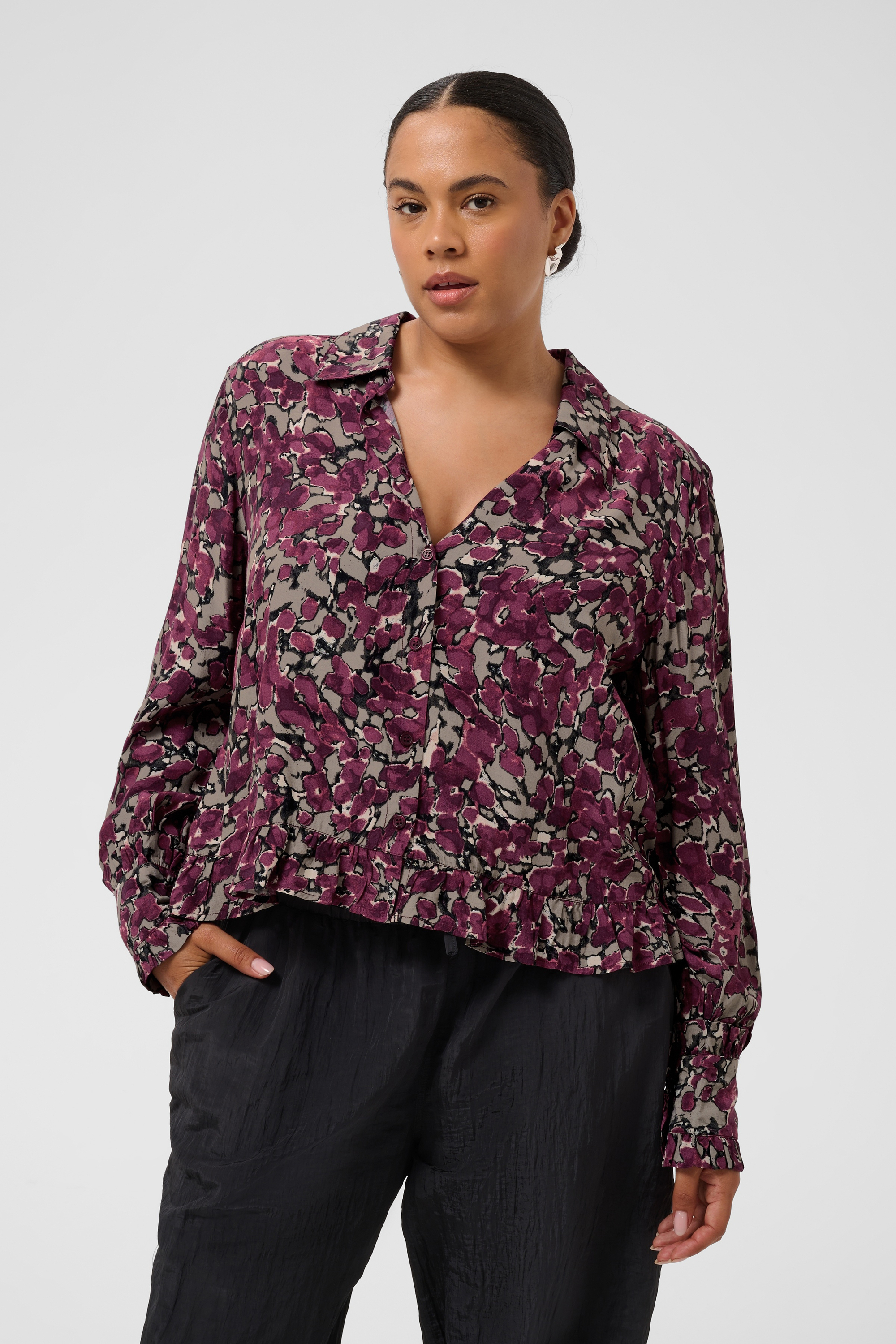 Chemise à manches longues, KAFFE CURVE