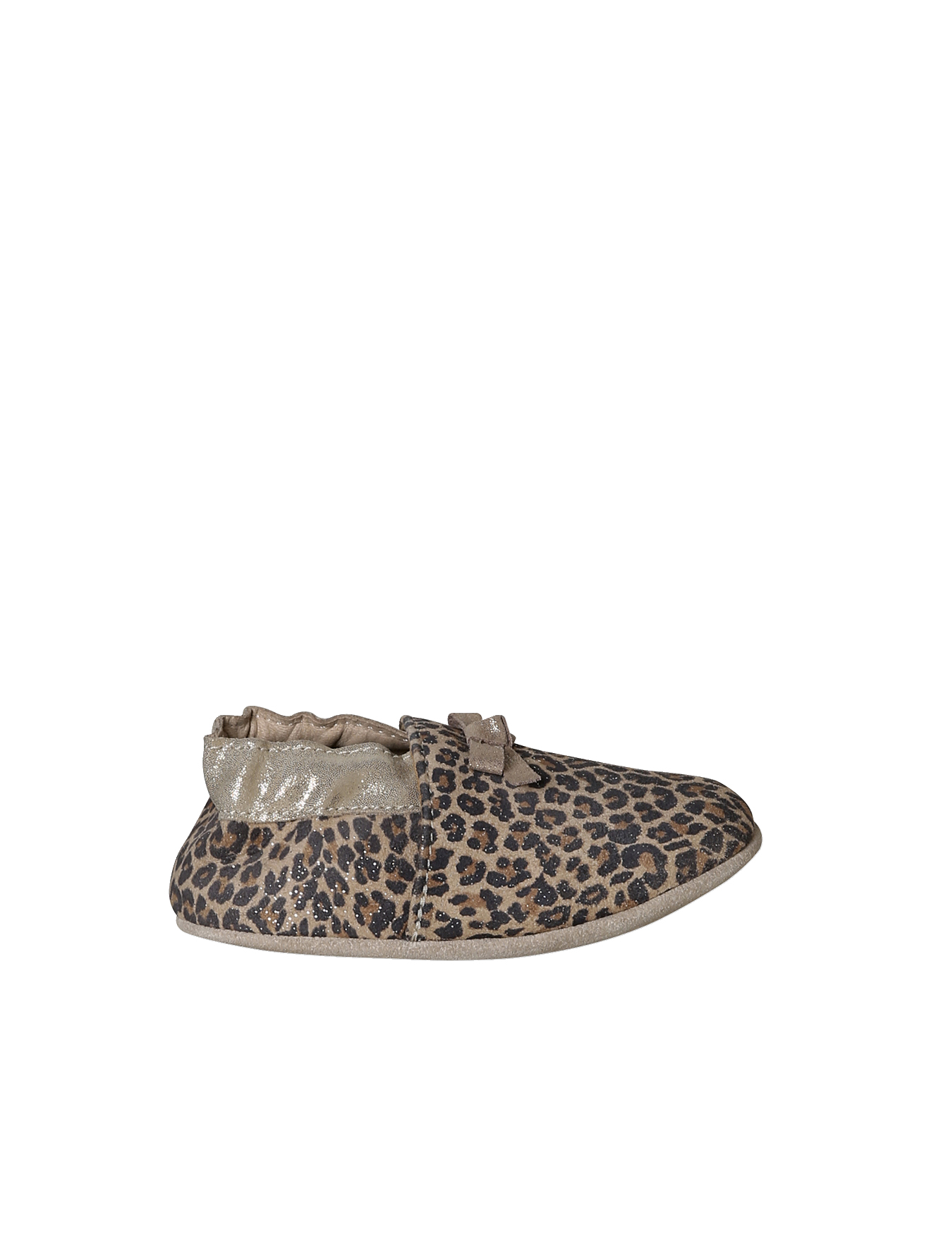 Chaussons élastiqués en cuir souple, VERTBAUDET