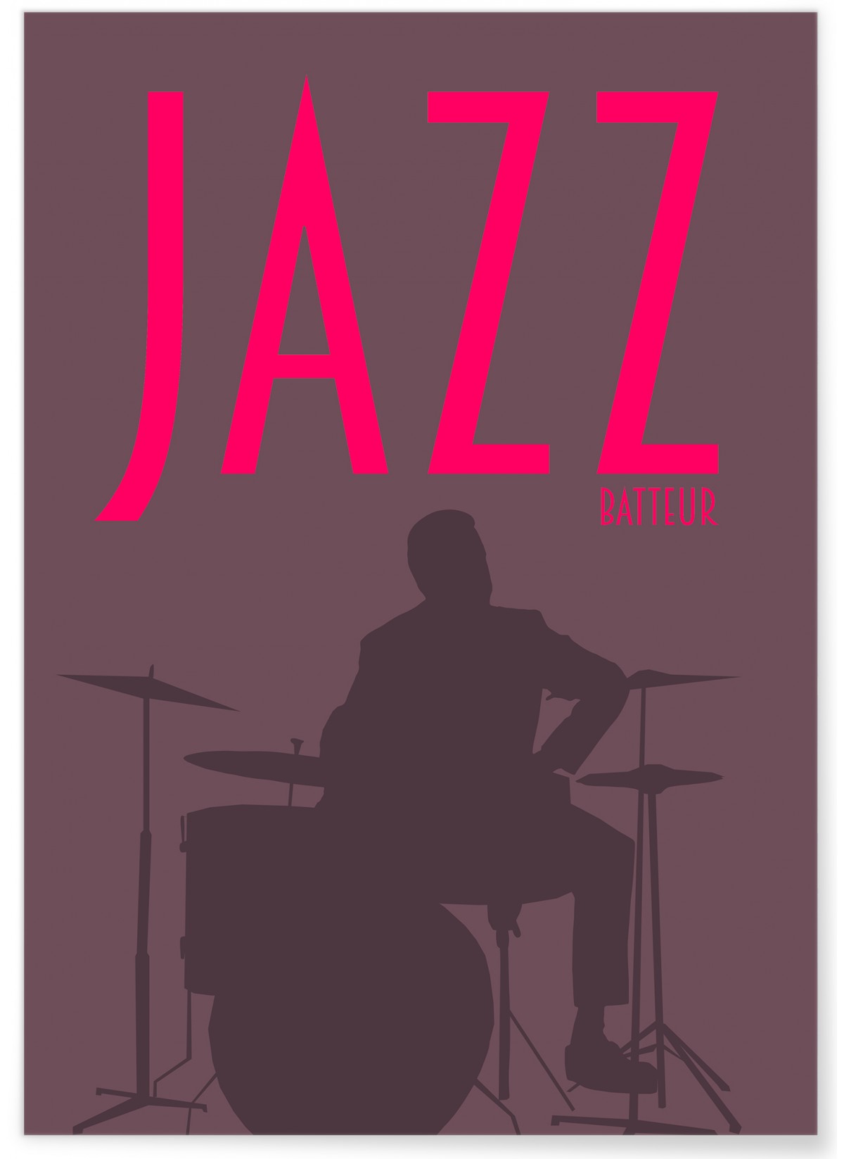 Poster Jazz Batteur, L'AFFICHERIE