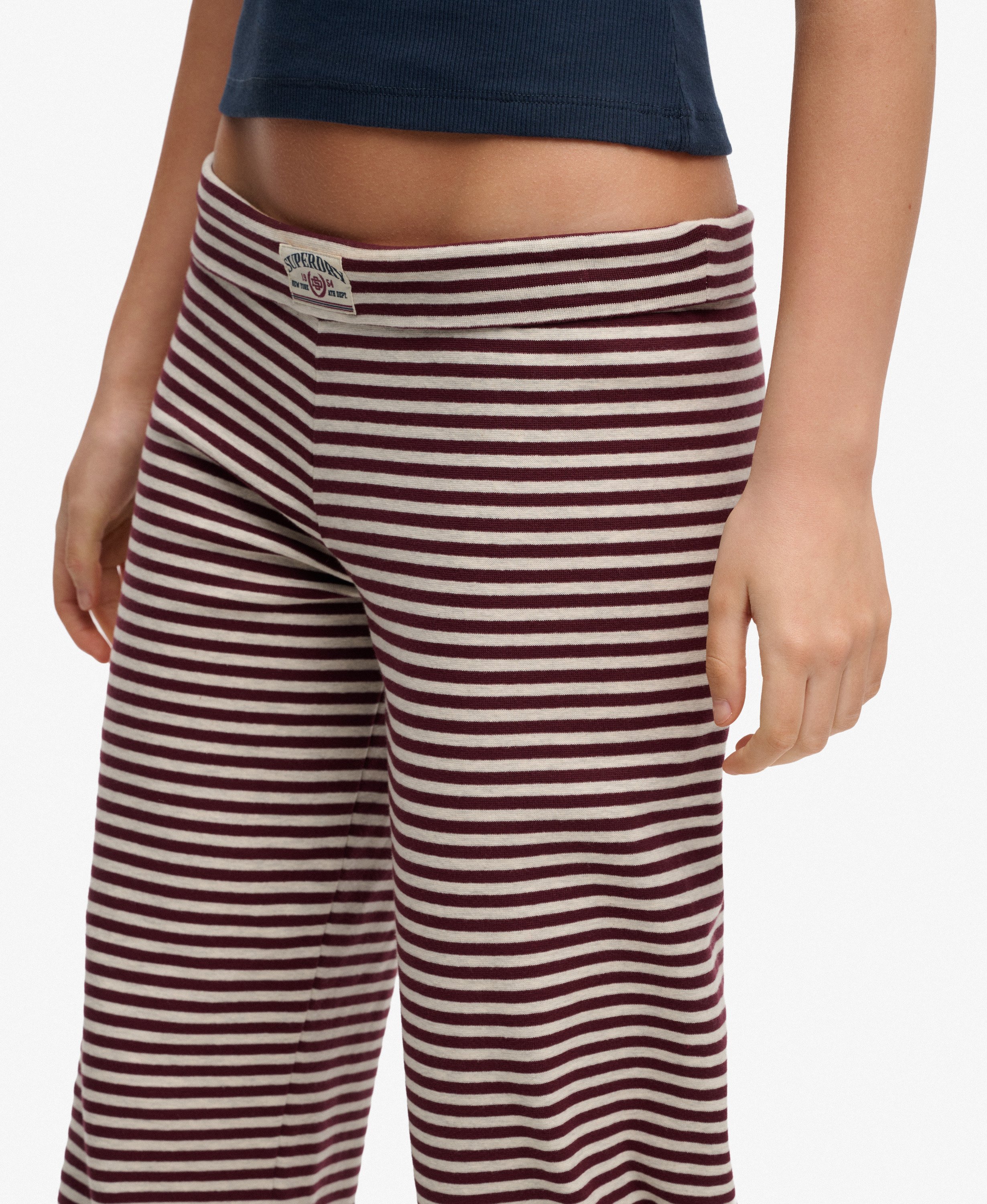 Pantalon Athletic Essentials Rayé Coupe Ajustée, SUPERDRY