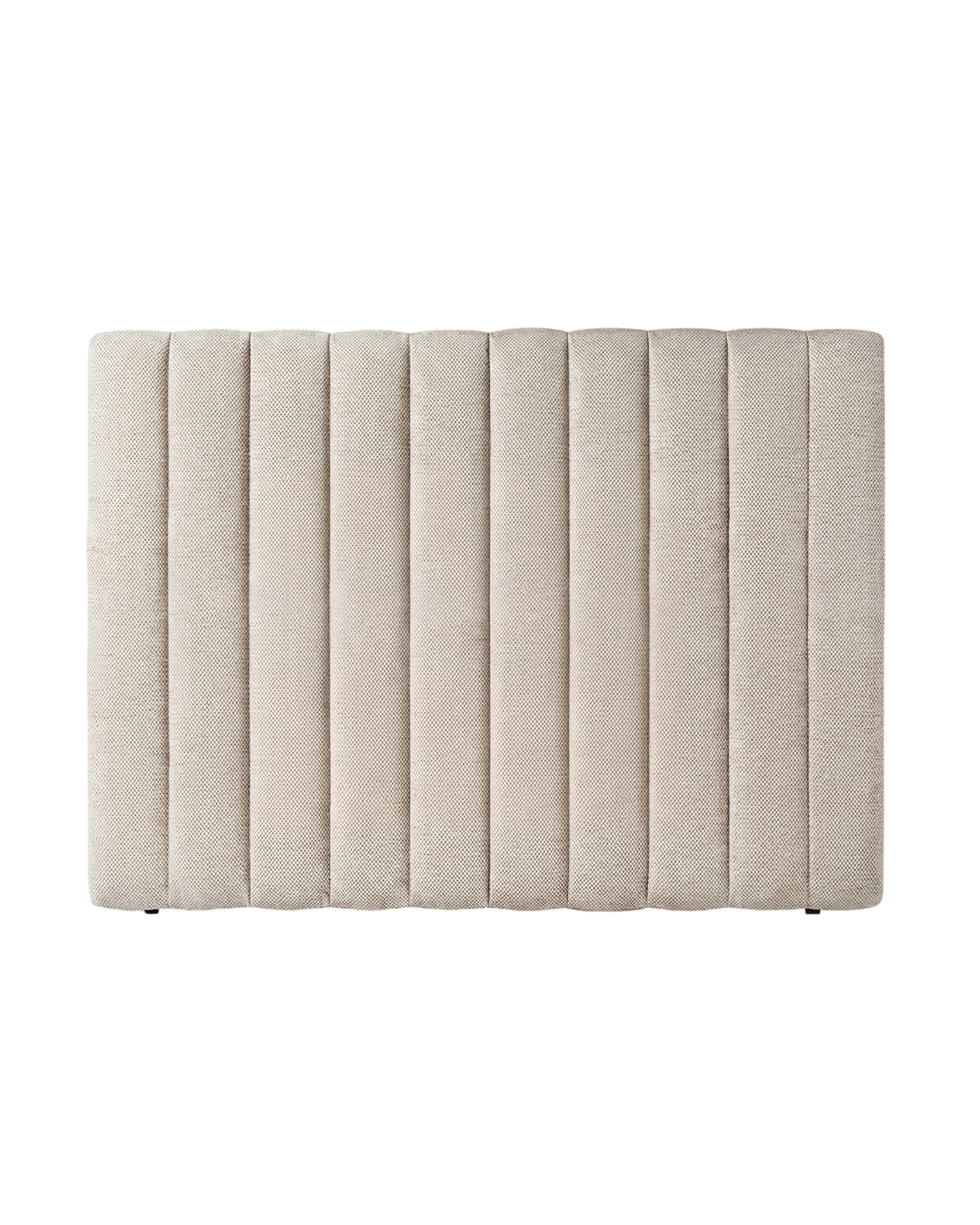 Tête de lit beige tapissée en tissus naturels 195 cm - Moss, AUTRE TON