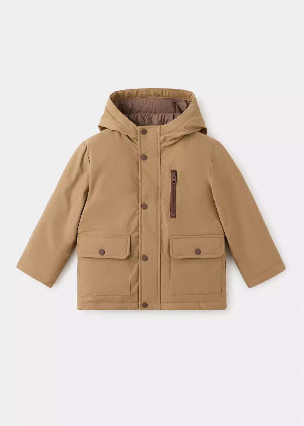 Anorak capuche poches, MANGO BABY