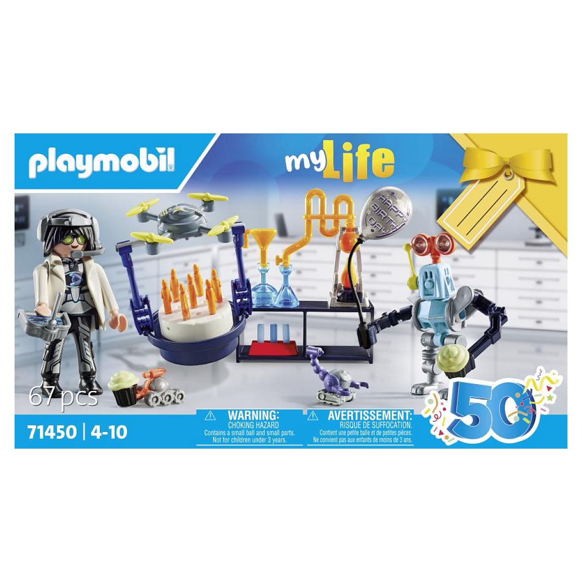 71450 - Chercheur avec robots, PLAYMOBIL