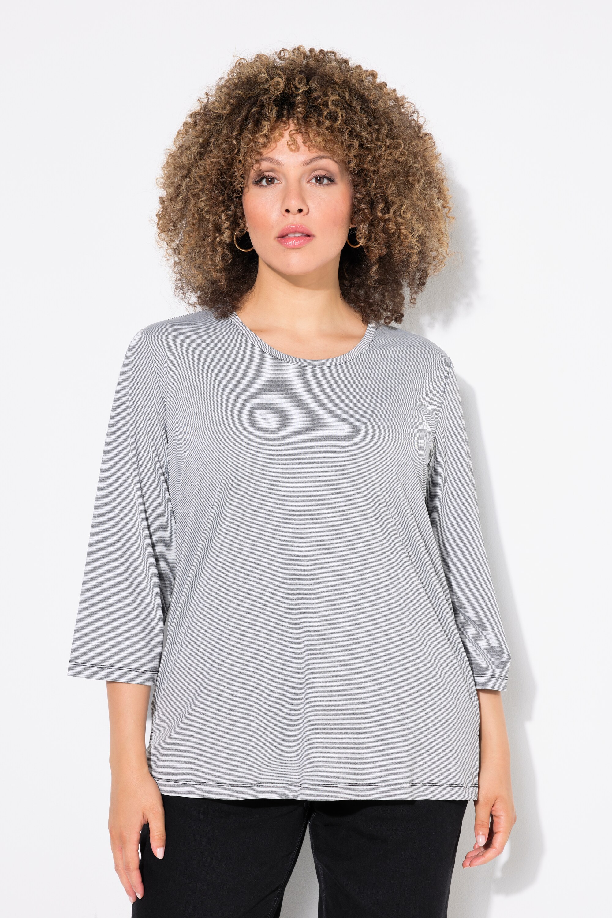 T-shirt avec surpiqûres, ULLA POPKEN