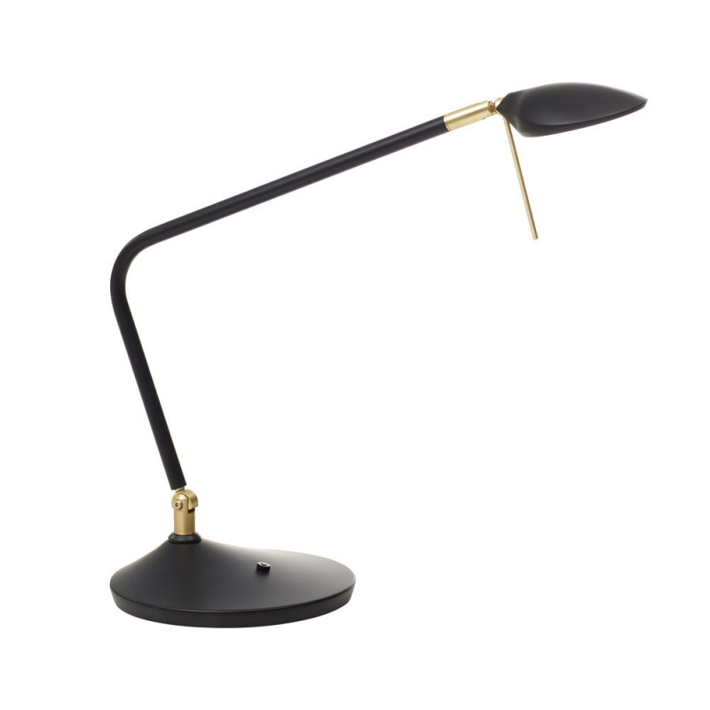 Lampe de bureau led noir mat Dixon, MILLUMINE