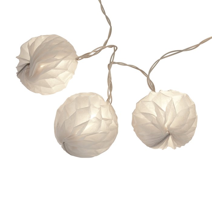 Image 0 10 LED Paper Shade String Lights SO'HOME 10 LED Paper Shade String Lights SO'HOME image 0