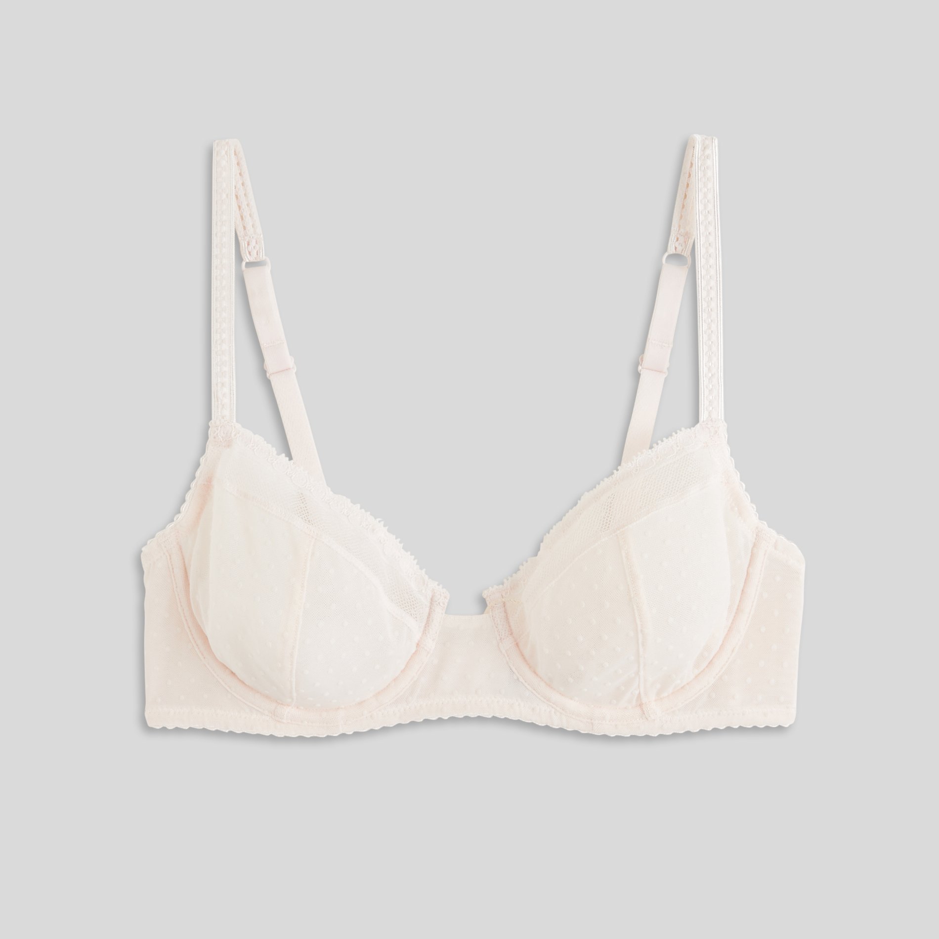 Soutien-gorge Paddé Adele En Tulle Flockée, MONOPRIX