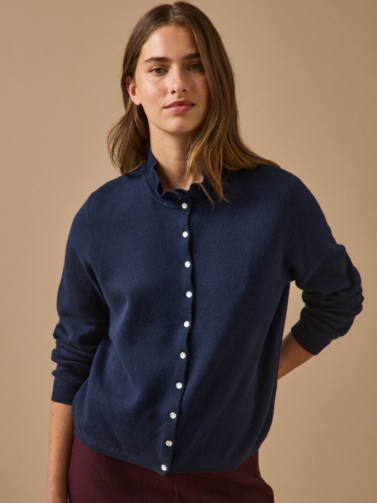Gilet coton biologique et cachemire, CYRILLUS